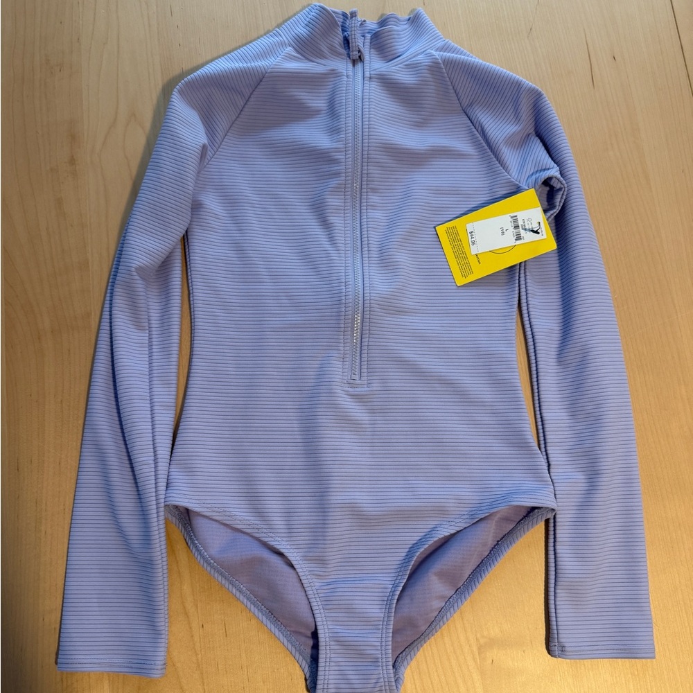 Gap Long Sleeve Purple Swimsuit